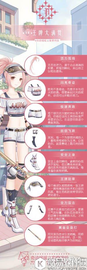 奇迹暖暖苹果联邦王牌大满贯文案介绍