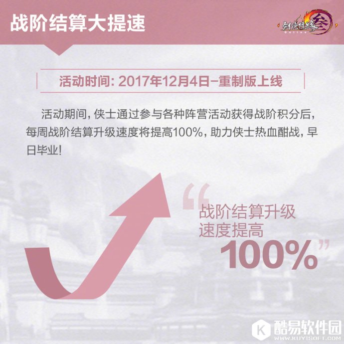 剑网3赛季末冲刺活动开启 战阶结算、名剑大会奖励翻倍