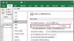 有关自动保存Excel文件的注意点你一定要了解