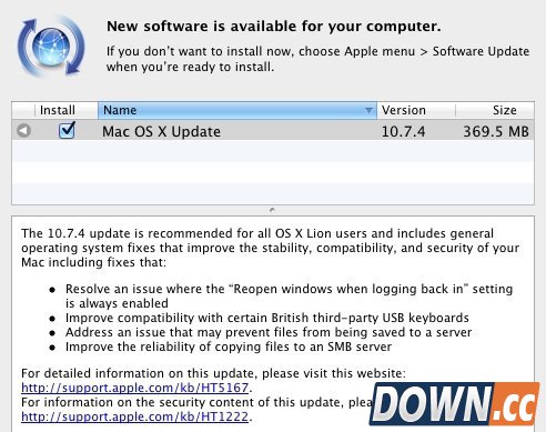 苹果OS X 10.7.4正式发布