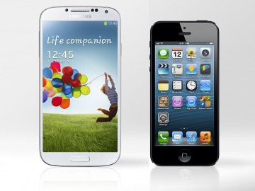 王者交锋：Galaxy S4对比iPhone 5
