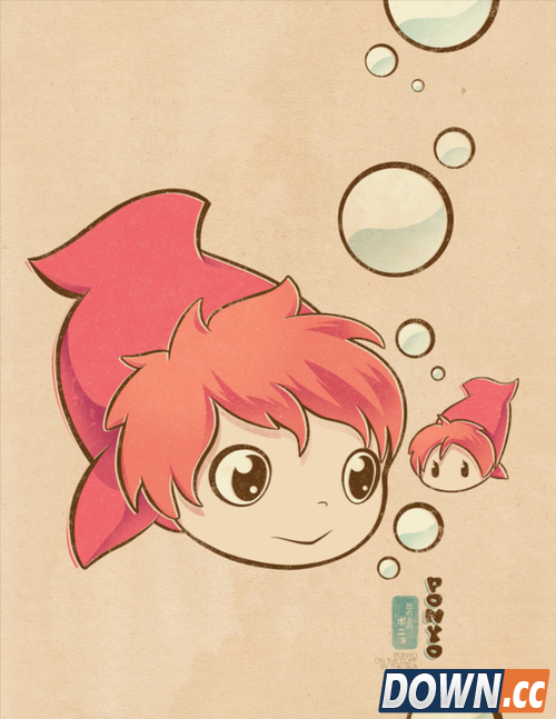 萌呆了！超可爱宫崎骏动画人物手绘图赏