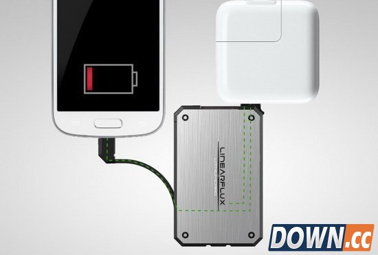 可以贴在手机背面的超薄移动电源亮相