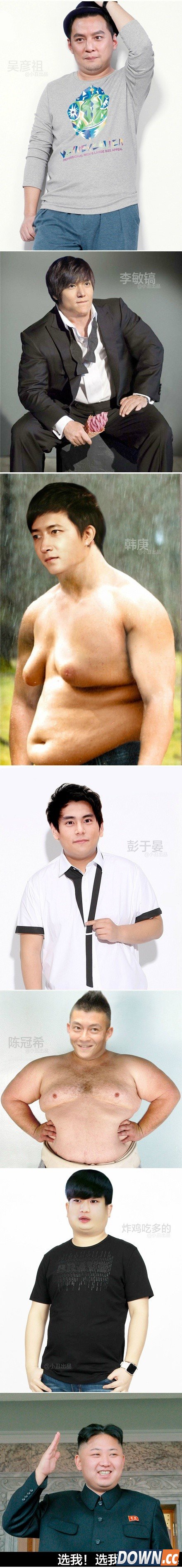 毁三观PS 当男神发福之后…