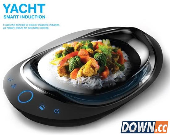 磁悬浮电磁炉问世 锅在空中煮饭