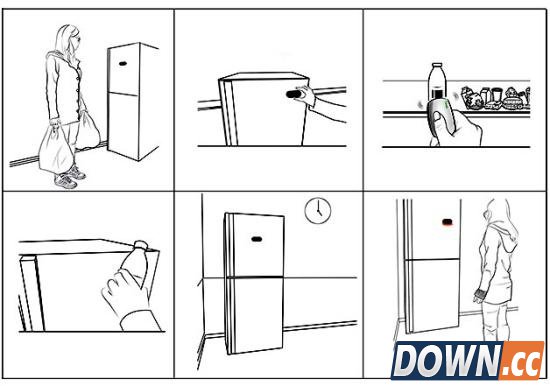食品保鲜跟踪器亮相 从冰箱门上看食物新鲜度