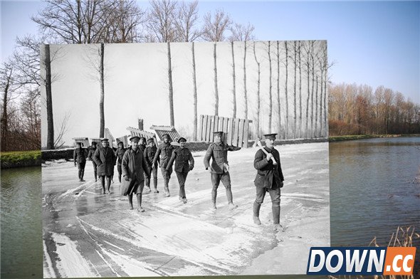 瞬间穿越100年 一战老照片与现实重叠