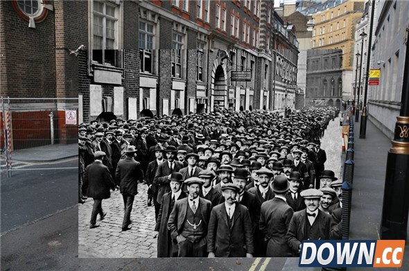 瞬间穿越100年 一战老照片与现实重叠