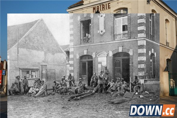 瞬间穿越100年 一战老照片与现实重叠