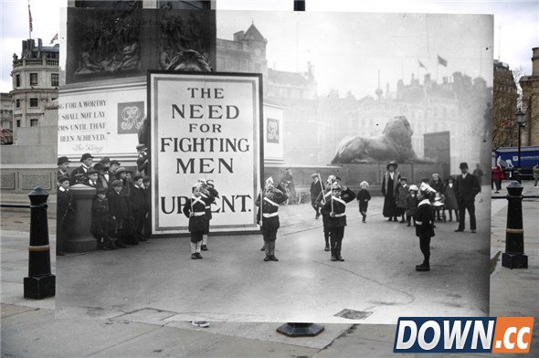 瞬间穿越100年 一战老照片与现实重叠