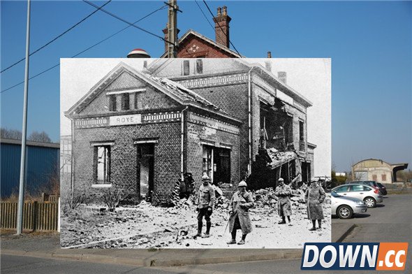 瞬间穿越100年 一战老照片与现实重叠