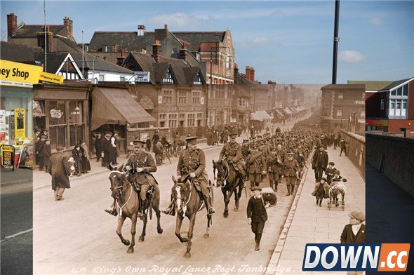 瞬间穿越100年 一战老照片与现实重叠