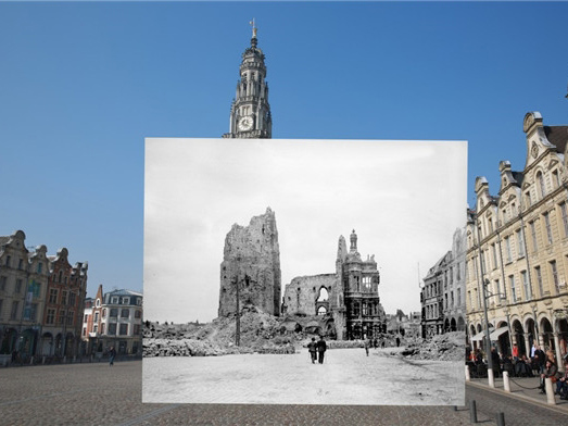 瞬间穿越100年 一战老照片与现实重叠