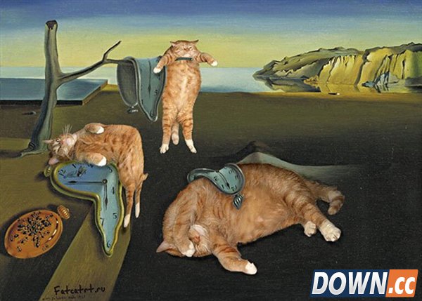 当世界名画遇见呆萌猫…