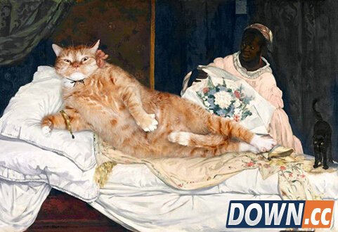 当世界名画遇见呆萌猫…