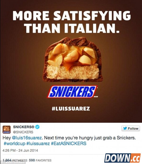 苏亚雷斯咬人帽子戏法 PS高手们玩疯了