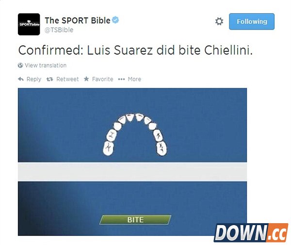 苏亚雷斯咬人帽子戏法 PS高手们玩疯了