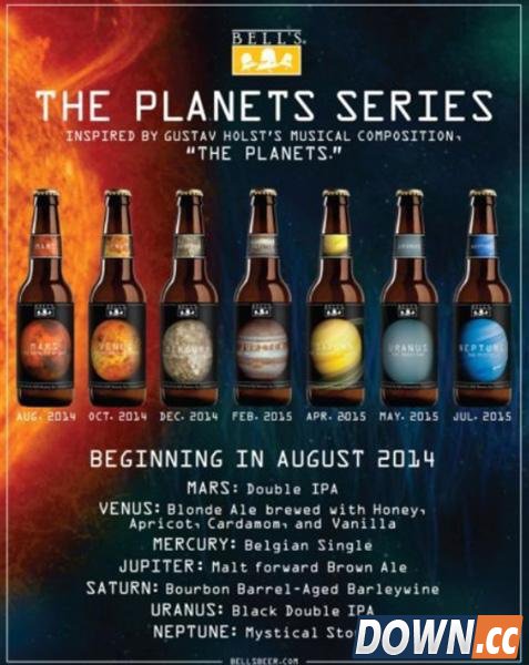 美国公司推出七大行星风味系列啤酒