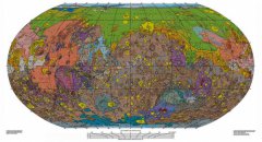 美国地质调查局公布火星最详尽地质地图