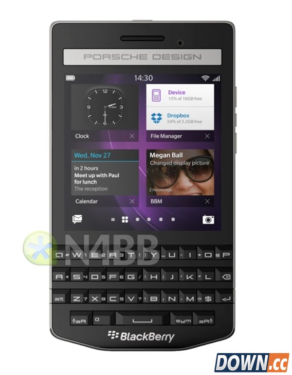土豪标配：保时捷定制版黑莓P9983曝光 
