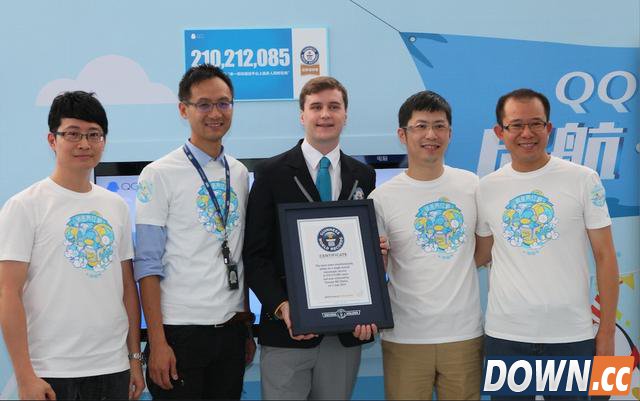 腾讯QQ荣获吉尼斯世界纪录称号