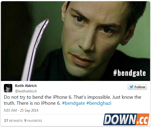 [图+视频]全民恶搞“弯的Phone”：iPhone 6弯折测试已被玩坏