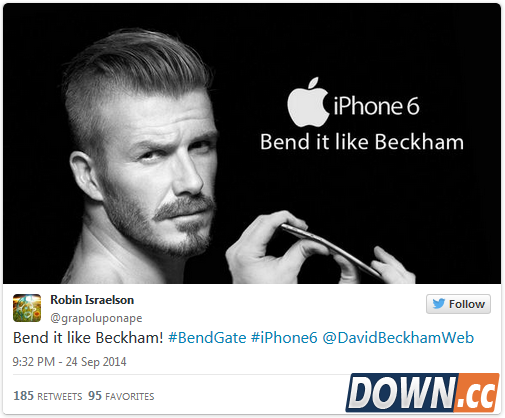 [图+视频]全民恶搞“弯的Phone”：iPhone 6弯折测试已被玩坏