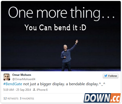 [图+视频]全民恶搞“弯的Phone”：iPhone 6弯折测试已被玩坏