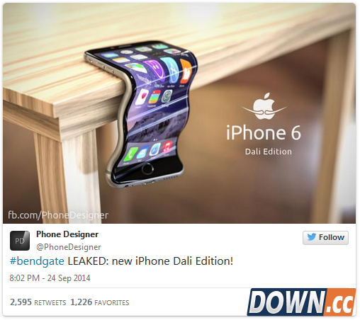 [图+视频]全民恶搞“弯的Phone”：iPhone 6弯折测试已被玩坏