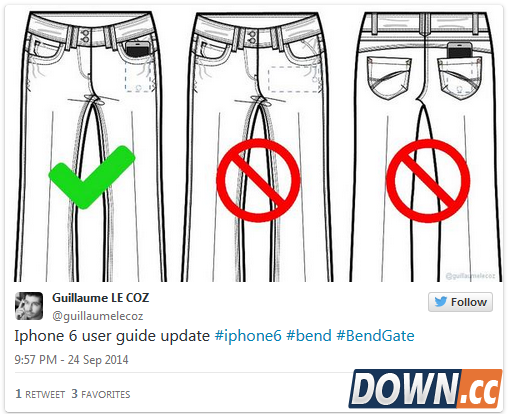 [图+视频]全民恶搞“弯的Phone”：iPhone 6弯折测试已被玩坏