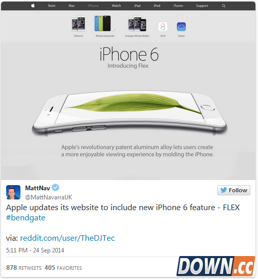 [图+视频]全民恶搞“弯的Phone”：iPhone 6弯折测试已被玩坏