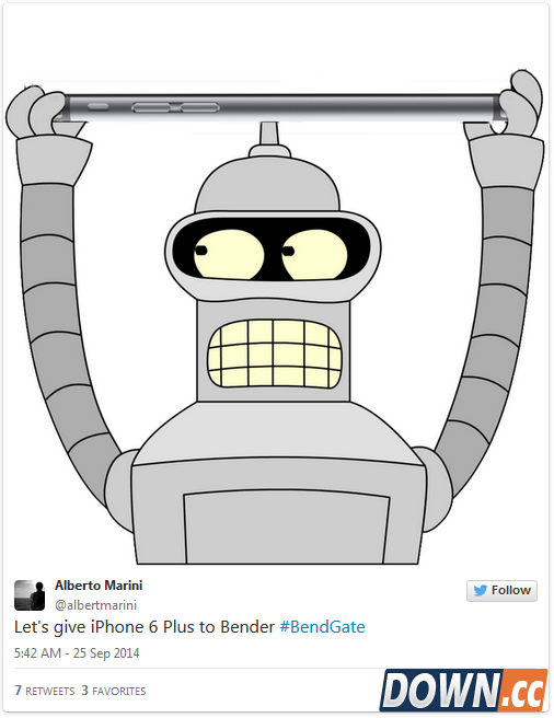[图+视频]全民恶搞“弯的Phone”：iPhone 6弯折测试已被玩坏