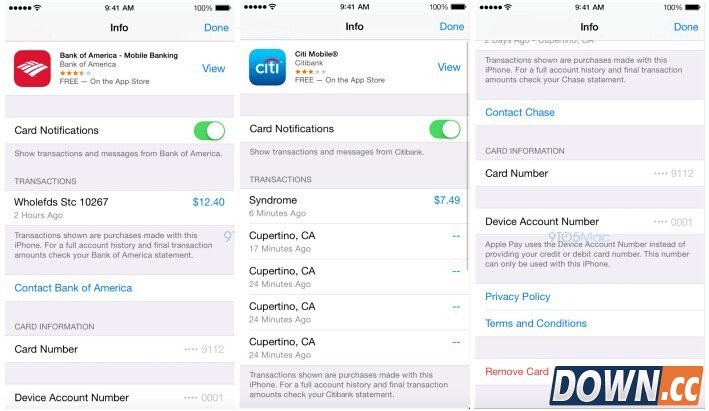 苹果Apple Pay支付服务设置方法及部分功能曝光