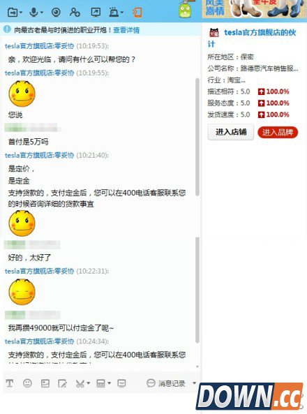 特斯拉参加天猫双11 活动未开始客服先被调戏