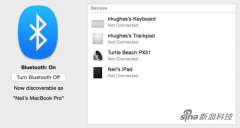 苹果OS X Yosemite系统出现蓝牙连接问题