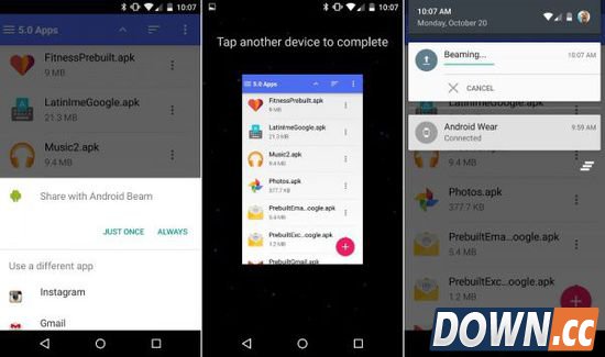 android beam lollipop