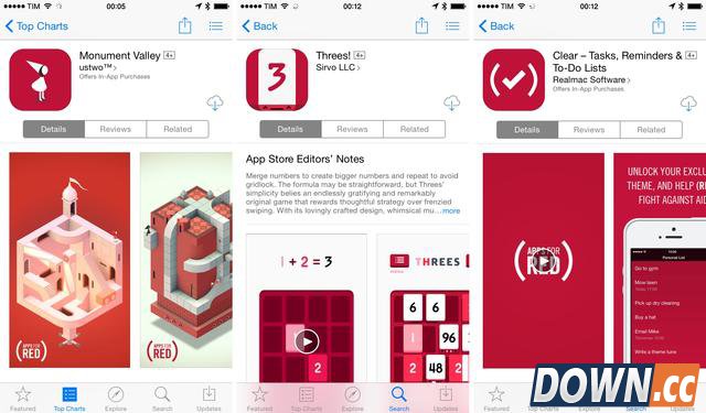 苹果为抗击艾滋病组织RED举行App义卖