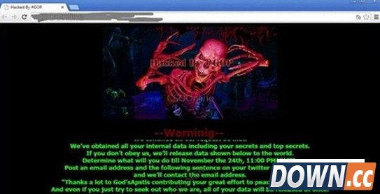 索尼公司遭黑客攻击 首页现骷髅五部影片泄露