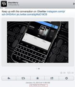 黑莓Twitter官方帐号竟用iphone发帖