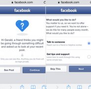 Facebook测试添加预防自杀功能
