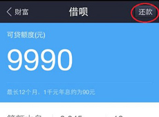 支付宝借呗怎么还款