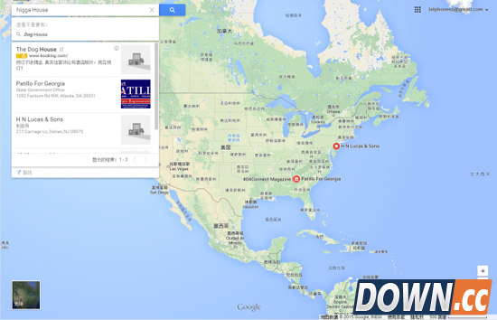 谷歌地图又惹事 niggahouse黑鬼屋定位白宫