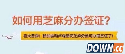 支付宝芝麻分怎么办理签证