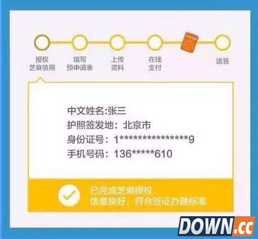 支付宝芝麻分怎么办理签证