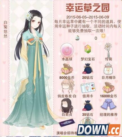 暖暖幸运草之园抽取物品大全