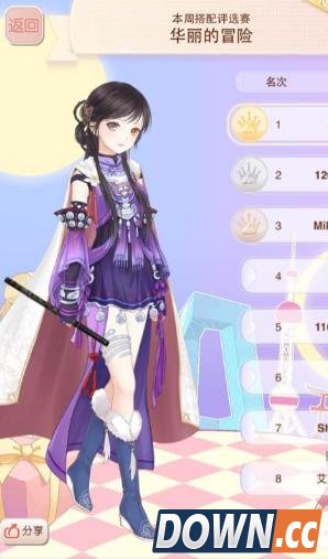 暖暖华丽的冒险评选赛怎么得第一