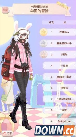 暖暖华丽的冒险评选赛怎么得第一