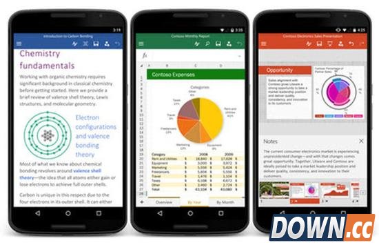 Android版Office套件发布 可独立下载word/Excel/PowerPoint