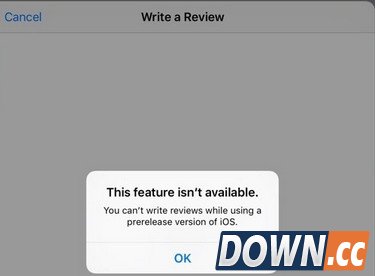 iOS9beta4禁止用户对苹果appstore应用评论打分