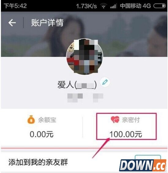 支付宝亲情账户怎么修改每月额度